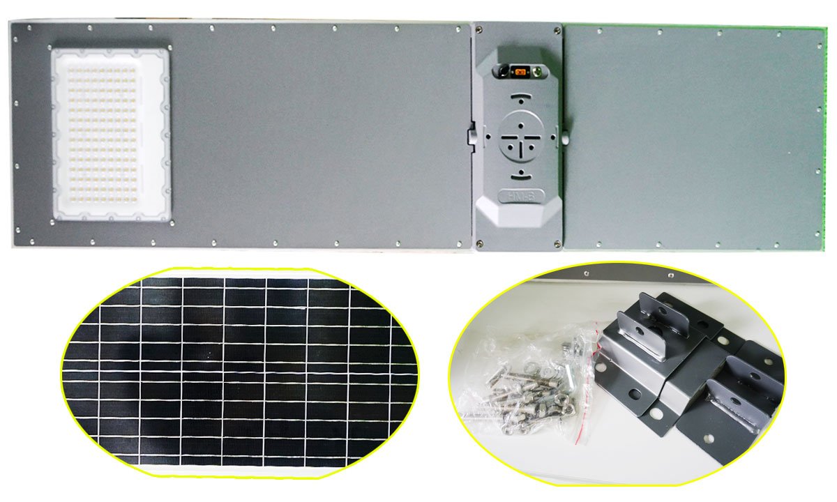 Đèn đường năng lượng mặt trời 80w tấm pin liền thể cao cấp Xenon Deluxe DL-80w